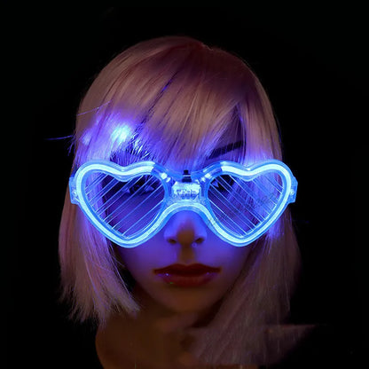 Glowy heart glasses