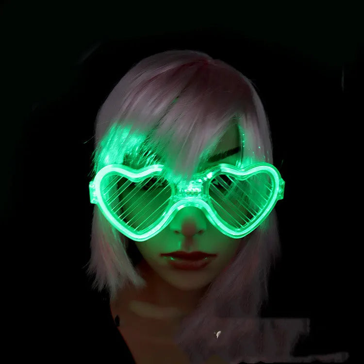 Glowy heart glasses