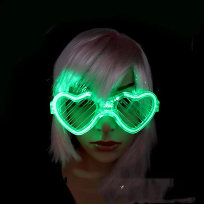 Glowy heart glasses