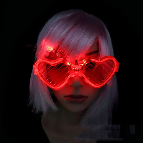 Glowy heart glasses